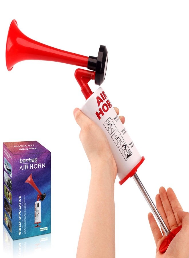 banhao Handheld Air Horn, BANHAO Aluminum Loud Noise Maker Safety Boat Car Sports Events Handheld Air Pump Loud Safety Horn for Boats - Image 1